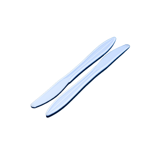 White plastic knife